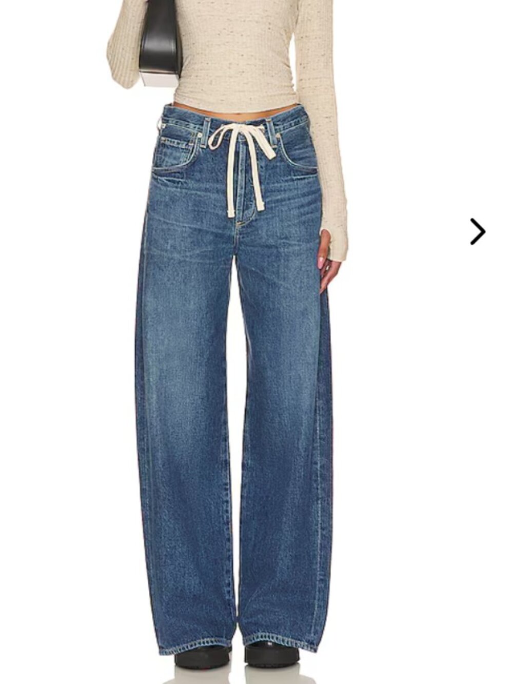 CITIZENS OF HUMANITY Brynn Drawstring Jeans in Indigo